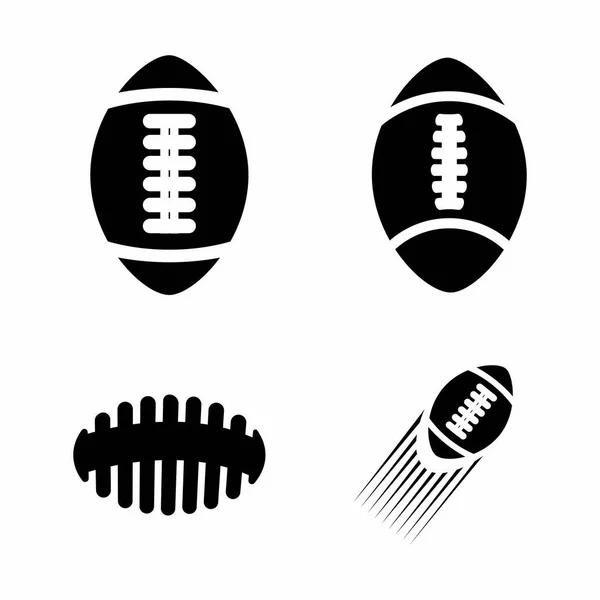 Logo Football Américain Illustration Design — Image vectorielle