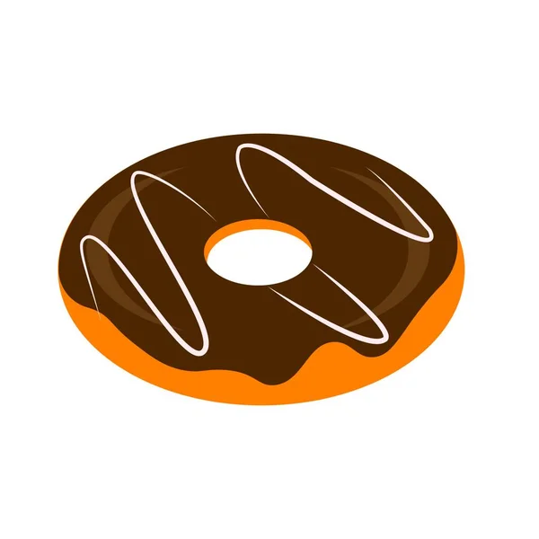 Donut Logo Illustration Stock Design — Image vectorielle