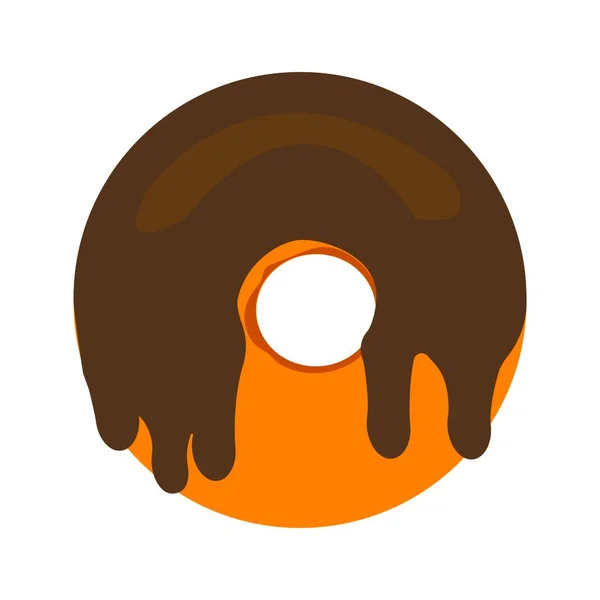 Donut Logo Illustration Stock Design — Image vectorielle