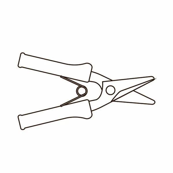 Tesoura Logotipo Estoque Ilustração Design —  Vetores de Stock