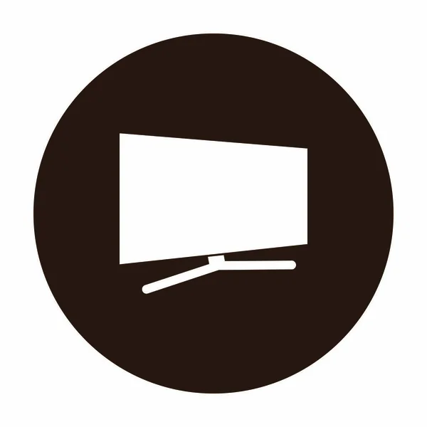 Design Ilustração Logotipo Televisão Preto Branco —  Vetores de Stock