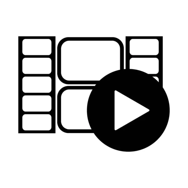 视频标识库存Vektor模板 — 图库矢量图片