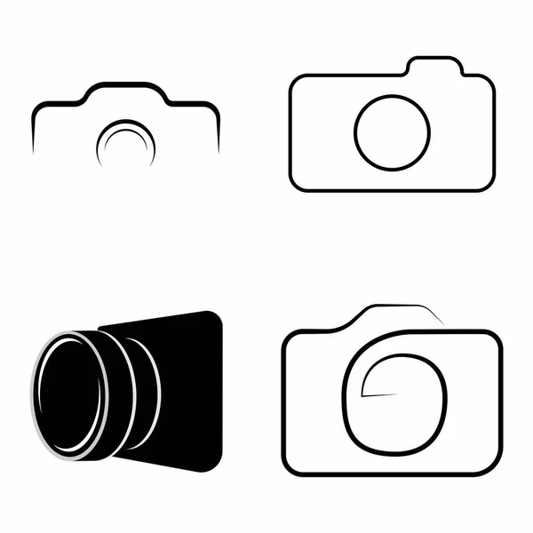 Diseño Ilustración Del Logotipo Cámara — Archivo Imágenes Vectoriales