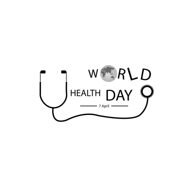 World Health Day Logo Vektor Template — Stock Vector