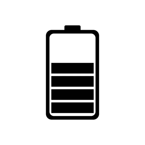 Icône Batterie Logo Vektor Modèle — Image vectorielle