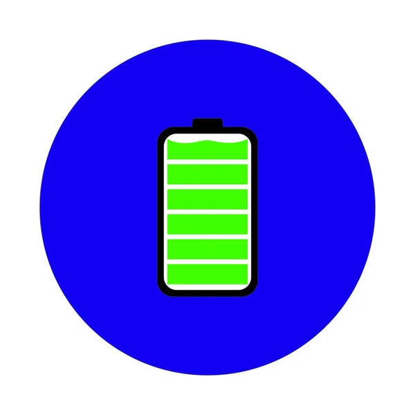 Batterij Pictogram Logo Vektor Sjabloon — Stockvector