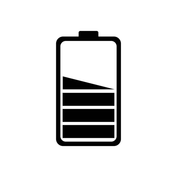 Icône Batterie Logo Vektor Modèle — Image vectorielle