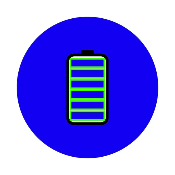 Ícone Bateria Logotipo Modelo Vektor — Vetor de Stock