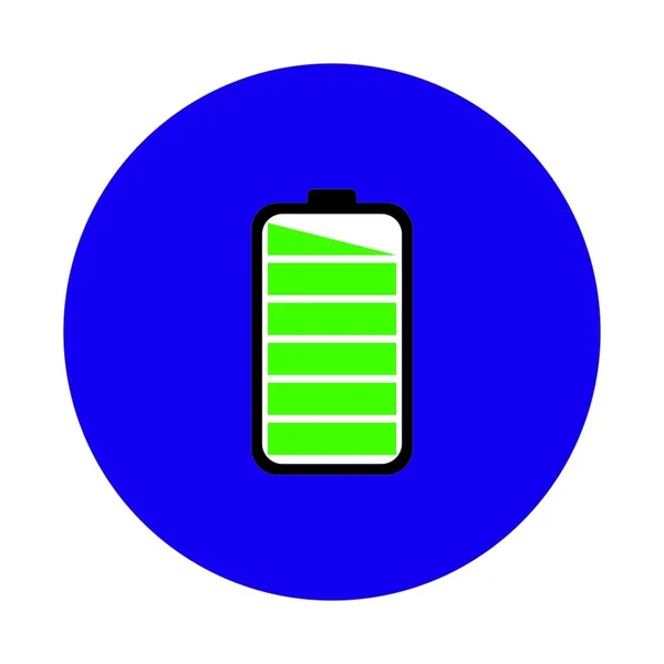 Batterij Pictogram Logo Vektor Sjabloon — Stockvector