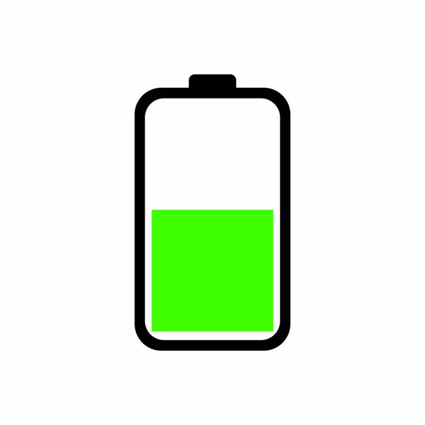 Battery Icon Logo Vektor Template — Stock Vector