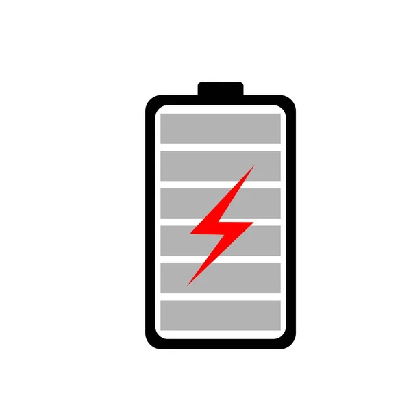 Battery Icon Logo Vektor Template — Stock Vector