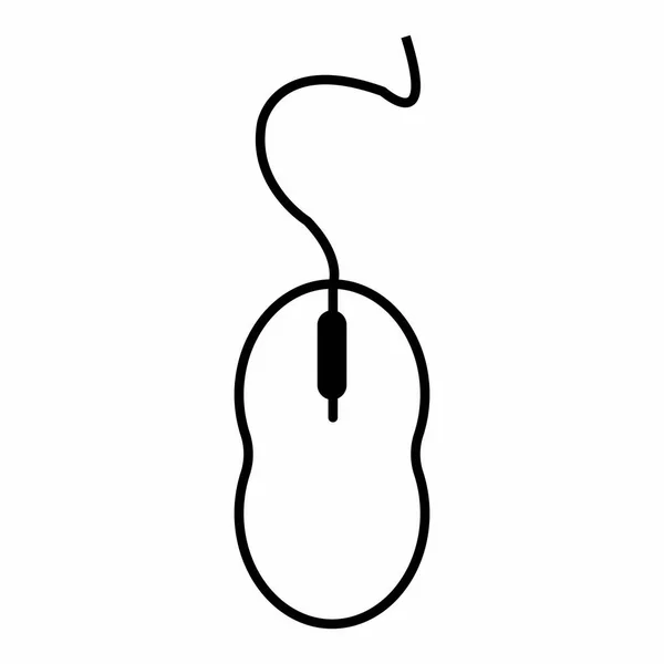 Шаблон Вектора Логотипа Компотера Мыши — стоковый вектор