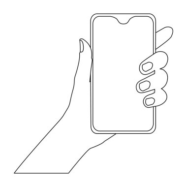 el telefonu logo illüstrasyon tasarımı