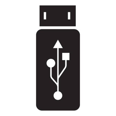 usb veri transferi logo vektör şablonu