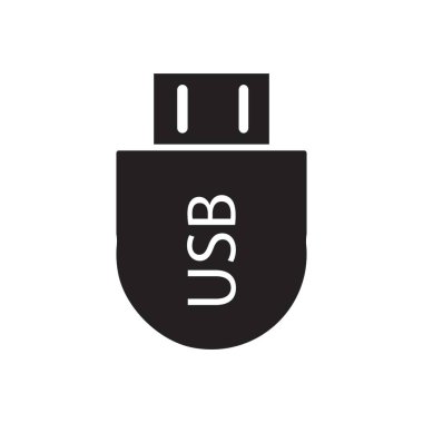 usb veri transferi logo vektör şablonu