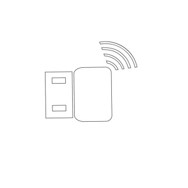 usb veri transferi logo vektör şablonu