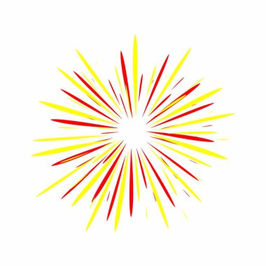 havai fişek logosu vektör şablonu