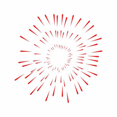 havai fişek logosu vektör şablonu