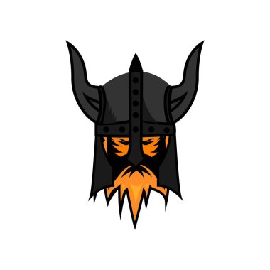Viking logo stok vektör şablonu