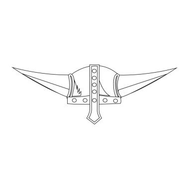 Viking logo stok vektör şablonu