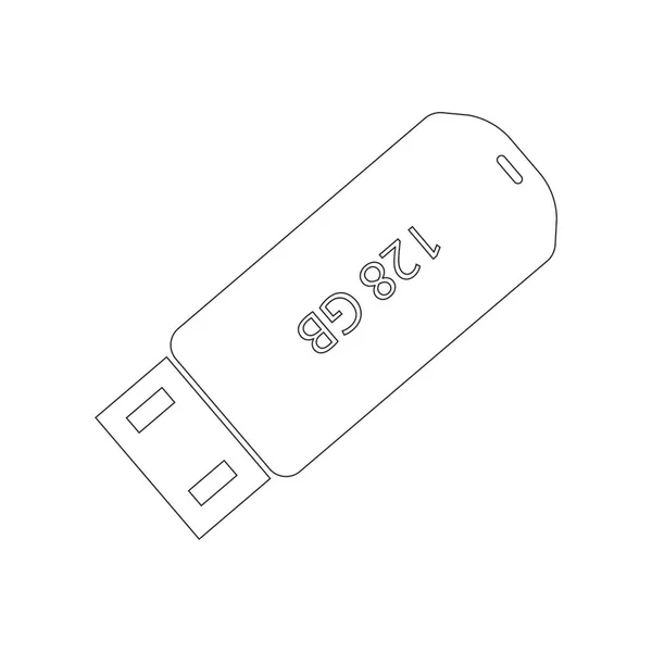 Usb Transferencia Datos Logotipo Vektor Plantilla — Archivo Imágenes Vectoriales