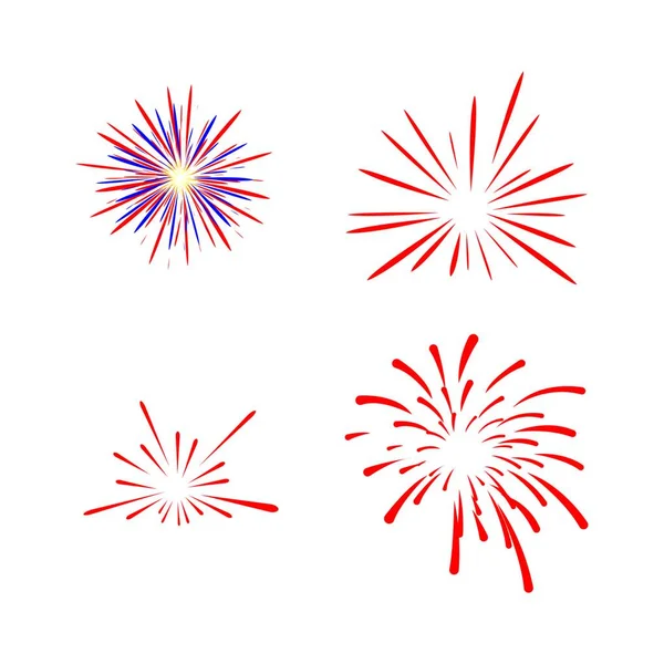 Firework Logo Stock Vektor Template — 图库矢量图片