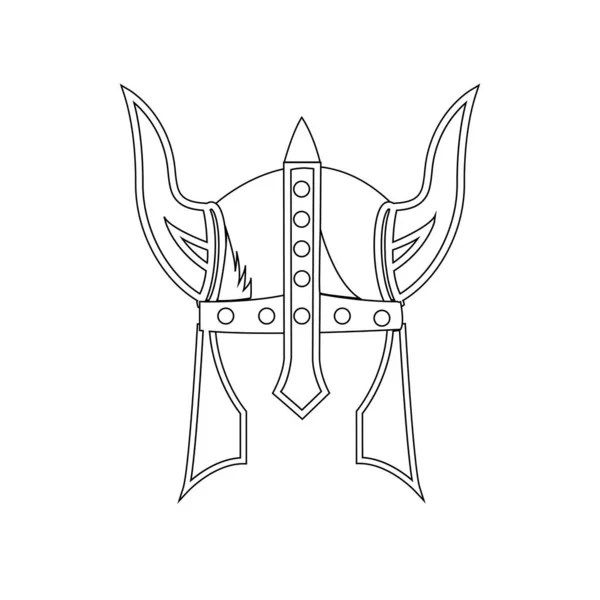 Viking Logo Kolba Wektor Szablon — Wektor stockowy