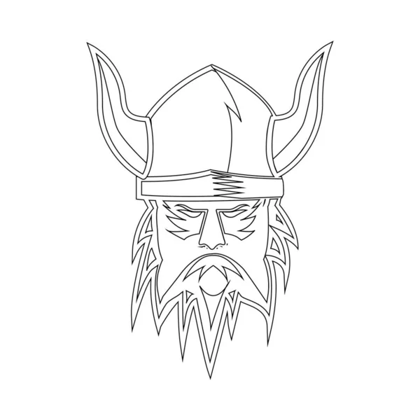 Шаблон Вектора Логотипа Викинга — стоковый вектор