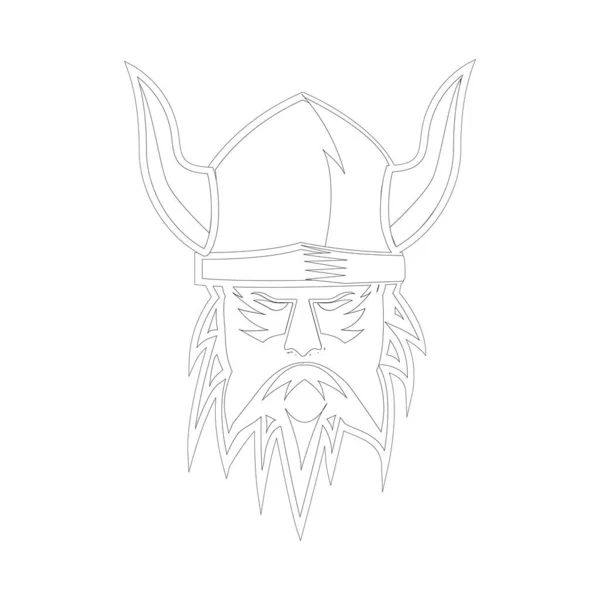 Viking Logo Șablon Stoc Vektor — Vector de stoc