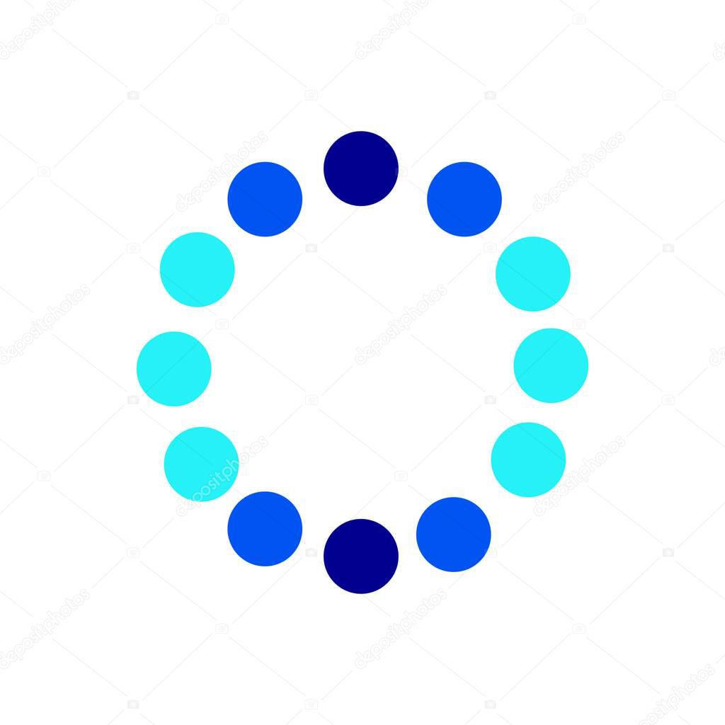 Loading icon logo vektor template