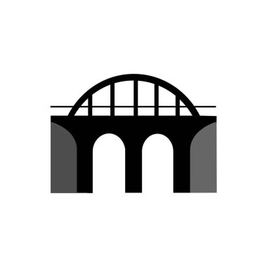 Köprü Logosu Şablonu vektör illüstrasyon tasarımı