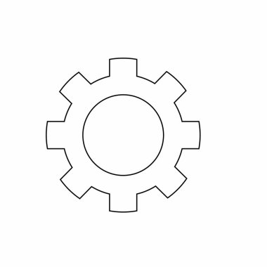 Gear Logo Şablonu vektör çizimi tasarımı