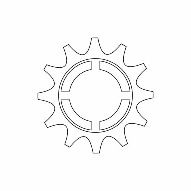 Gear Logo Şablonu vektör çizimi tasarımı