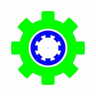 Gear Logo Şablonu vektör çizimi tasarımı