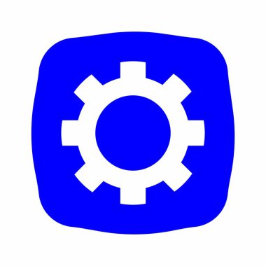Gear Logo Şablonu vektör çizimi tasarımı