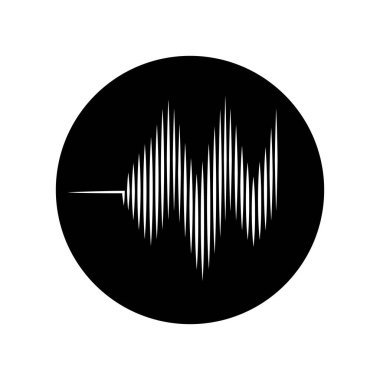  ses dalgası logo çizimi tasarımı