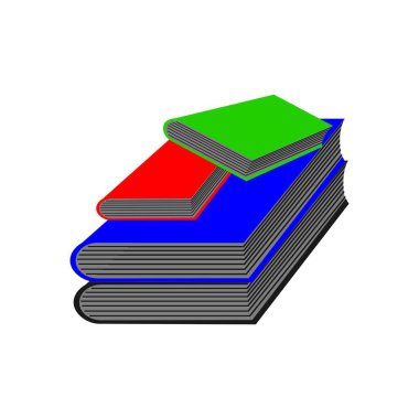 Kitap eğitimi logo şablonu vektör illüstrasyon tasarımı