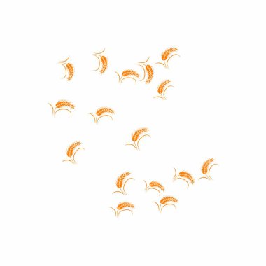 Tarım buğday logosu vektör ikonu tasarımı