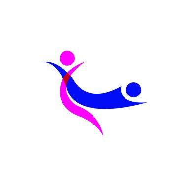 insanlar logo stok illüstrasyon tasarımı