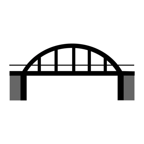 Brücke Logo Vorlage Vektor Symbol Illustration Design — Stockvektor