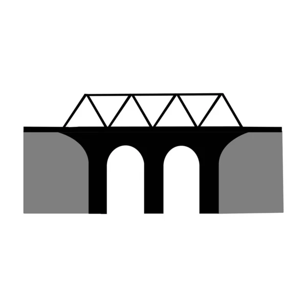 Brücke Logo Vorlage Vektor Symbol Illustration Design — Stockvektor