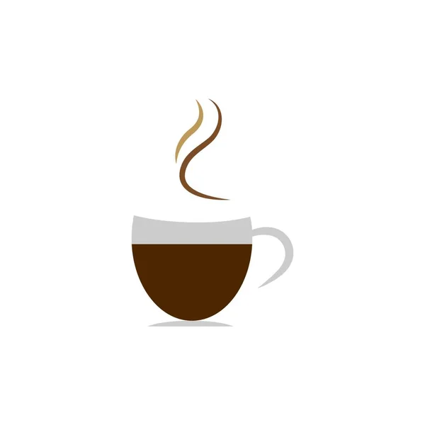 Disegno Illustrazione Logo Stock Caffè — Vettoriale Stock
