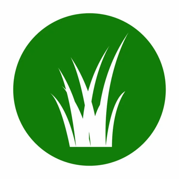Diseño Ilustración Stock Logo Hierba — Archivo Imágenes Vectoriales