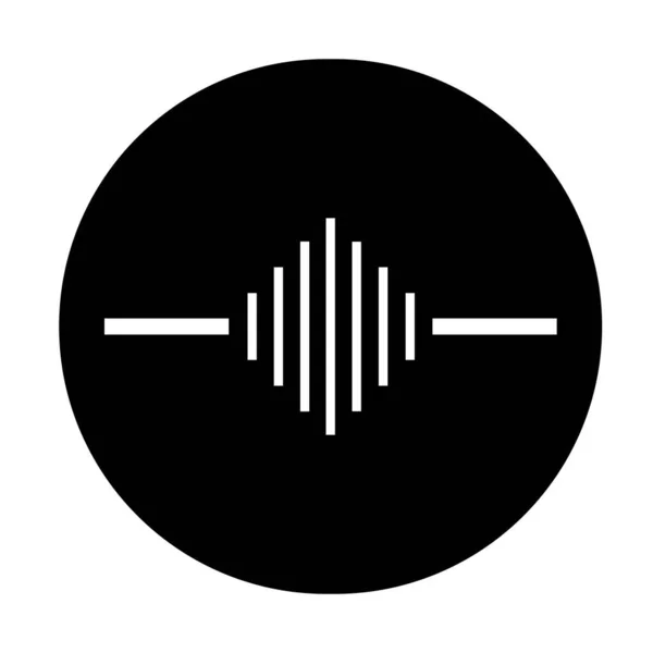 Sound Wave Logo Illustrazione Design — Vettoriale Stock