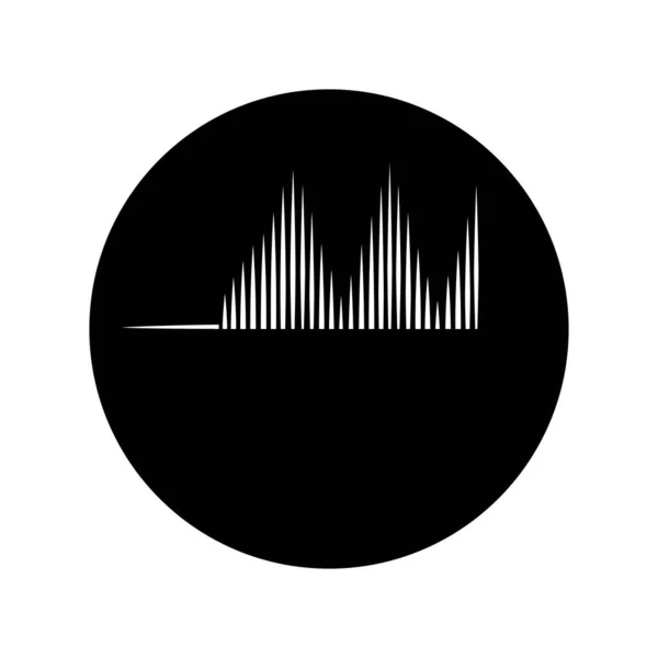 Schall Welle Logo Illustration Design — Stockvektor