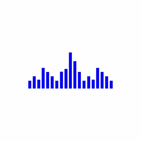 Design Loga Zvukové Vlny — Stockový vektor