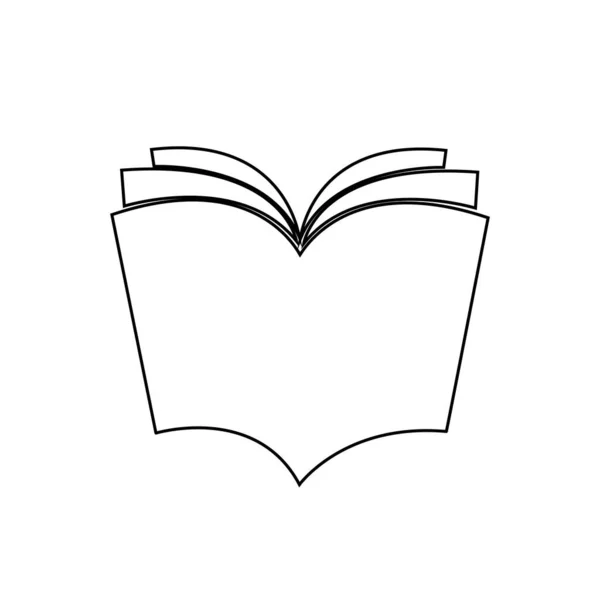 Educazione Libro Logo Template Vector Illustrazione Design — Vettoriale Stock