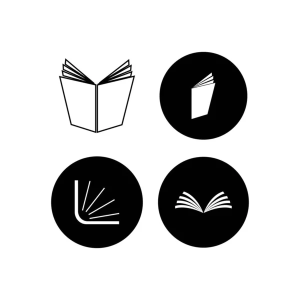 Educación Del Libro Logo Plantilla Vector Diseño Ilustración — Vector de stock