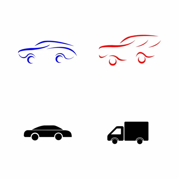 Logo Voiture Illustration Stock Design — Image vectorielle