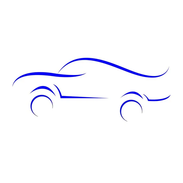 Logo Del Coche Stock Diseño Ilustración — Vector de stock